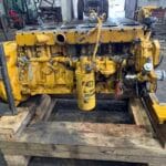 Used Caterpillar 3176B engine - side view